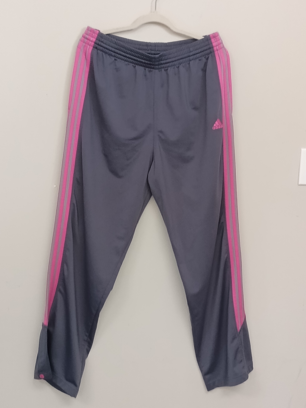 Adidas Vintage Women's Pink Grey Track Pants XL